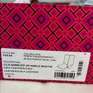 Tory Burch Lila 90mm Zip Up Ankle Bootie - Women’s 8 - Perfect Condition!